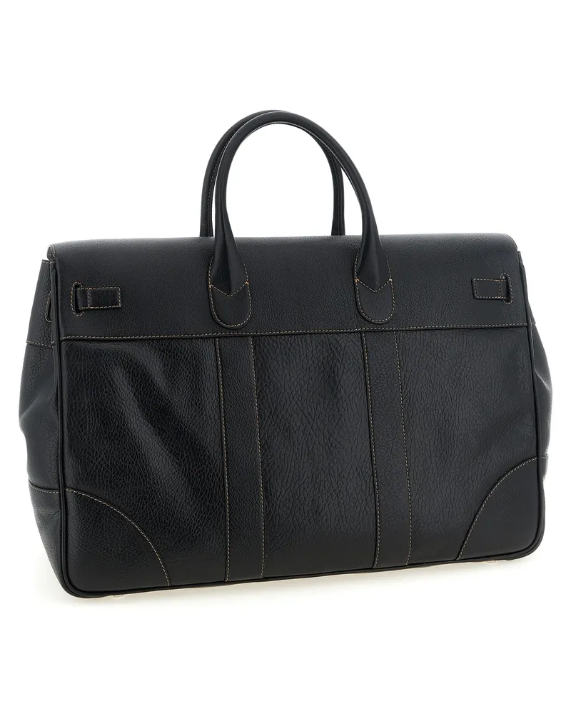 Brunello Cucinelli Men's Black Calfskin Accessories Black