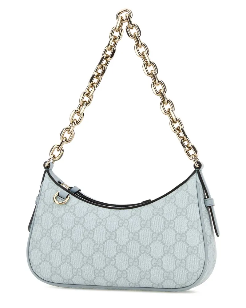 Gucci Women's Printed Canvas Gg Emblem Shoulder Bag Artbludkabartb Borse A Mano Blue