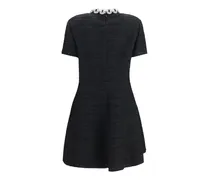 Women's Embroidered Mini Dress | Embroideries Nero-Silver Cotton; Viscose; Polyamide Nero/silver