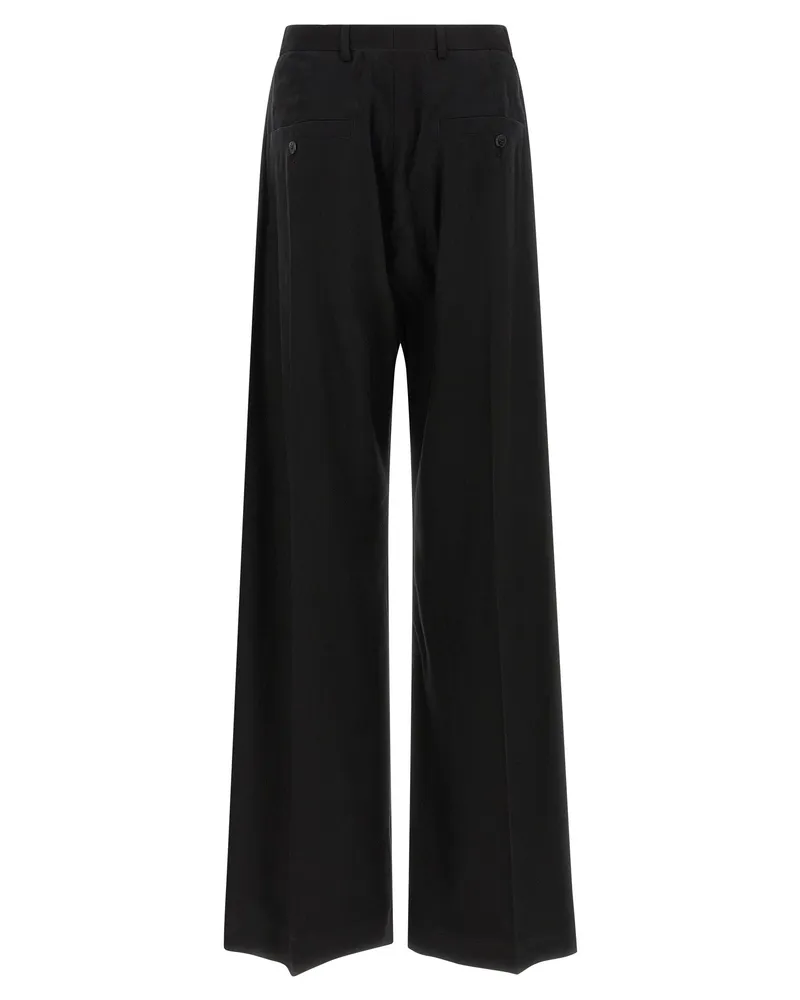 Rick Owens Women's Black Cotton Pants Black