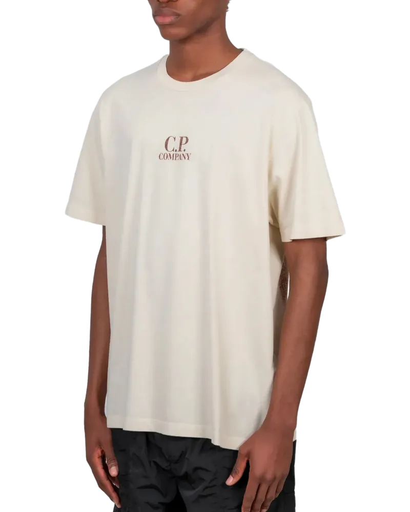 C.P. Company Logo T-Shirt — Beige Beige