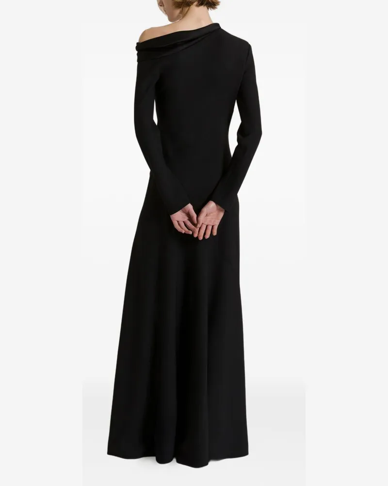 032c Off-Shoulder Maxi Dress — Black Black