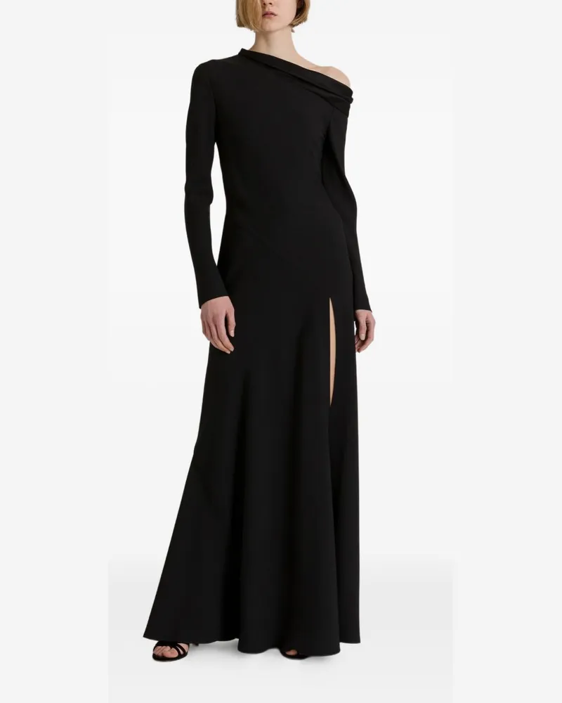 032c Off-Shoulder Maxi Dress — Black Black