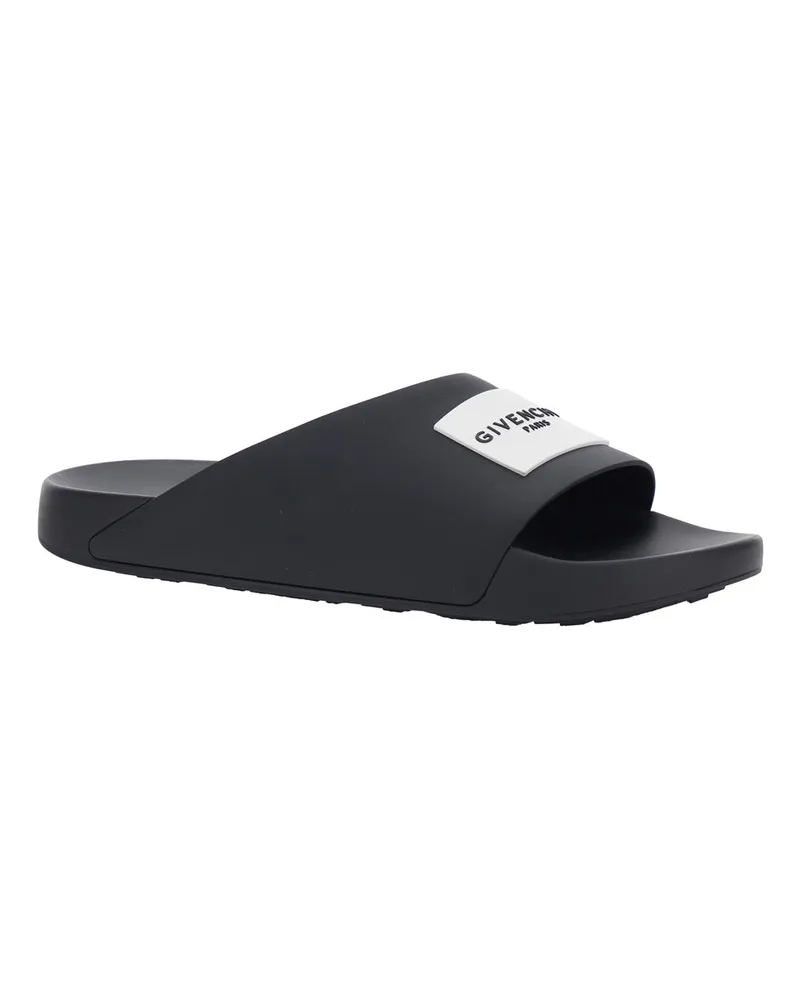 Givenchy Men's Sandals Wide Band Black Polyurethane Black