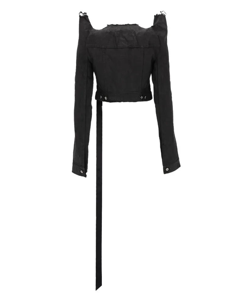 DRKSHDW by Rick Owens Cotton Denim Jacket — Black Black