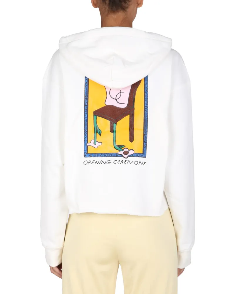 Opening Ceremony 100% Cotton Hoodie — White White