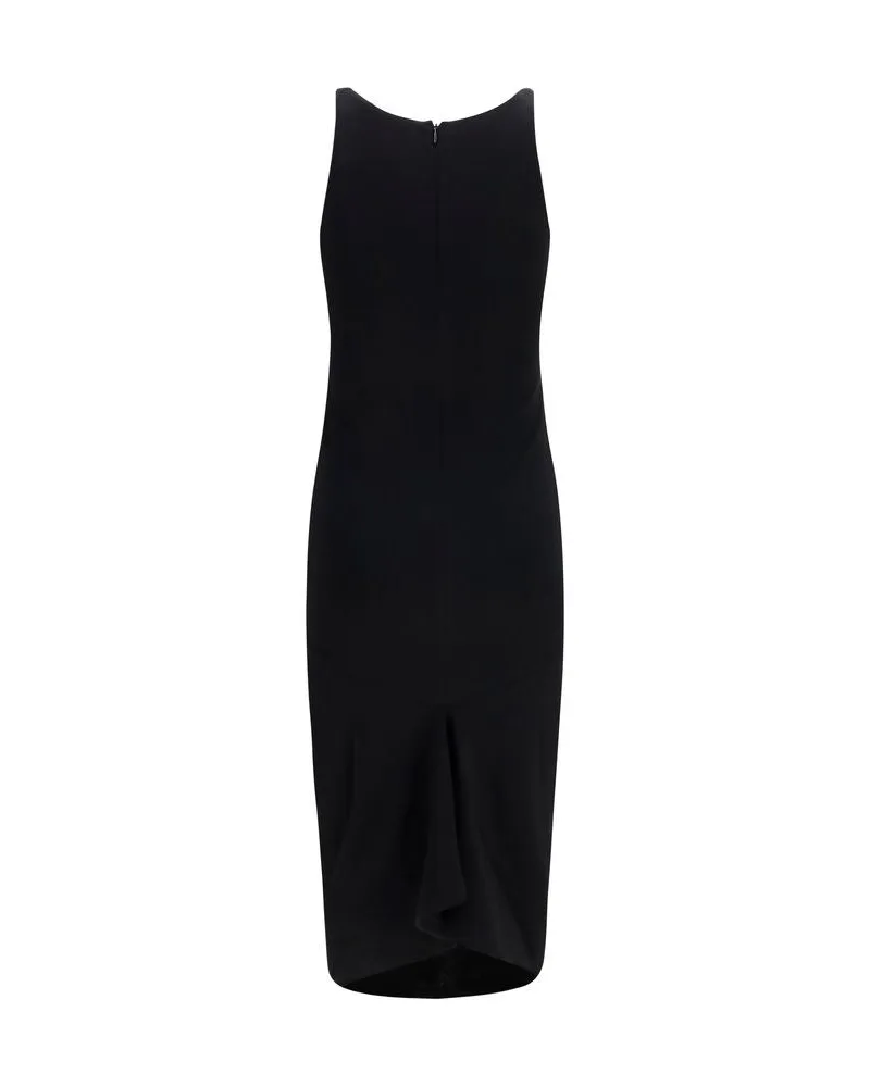 Jacquemus Women Black Viscose Cocktail Dress Black
