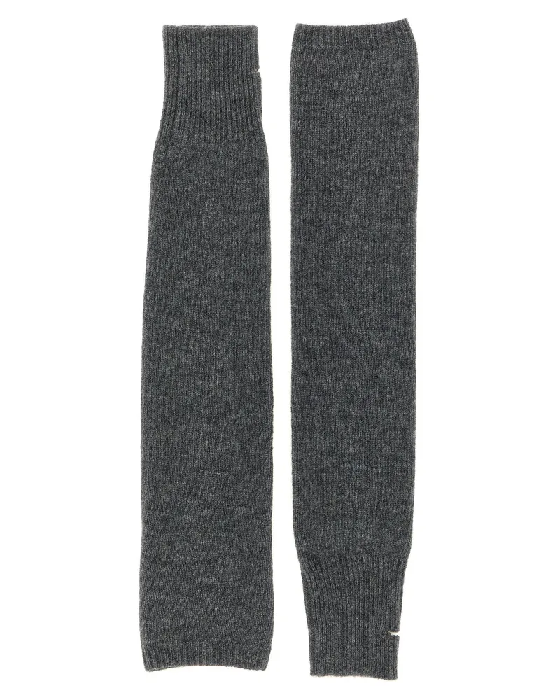 NUDE Wool-Blend Arm Warmers Gloves — Anthracite Grey Anthracite