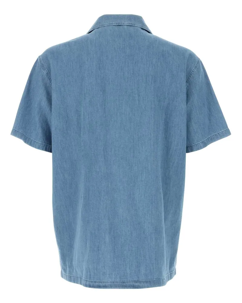 Jil Sander Magnet Exterior: Cotton Camicie Shirt Blue