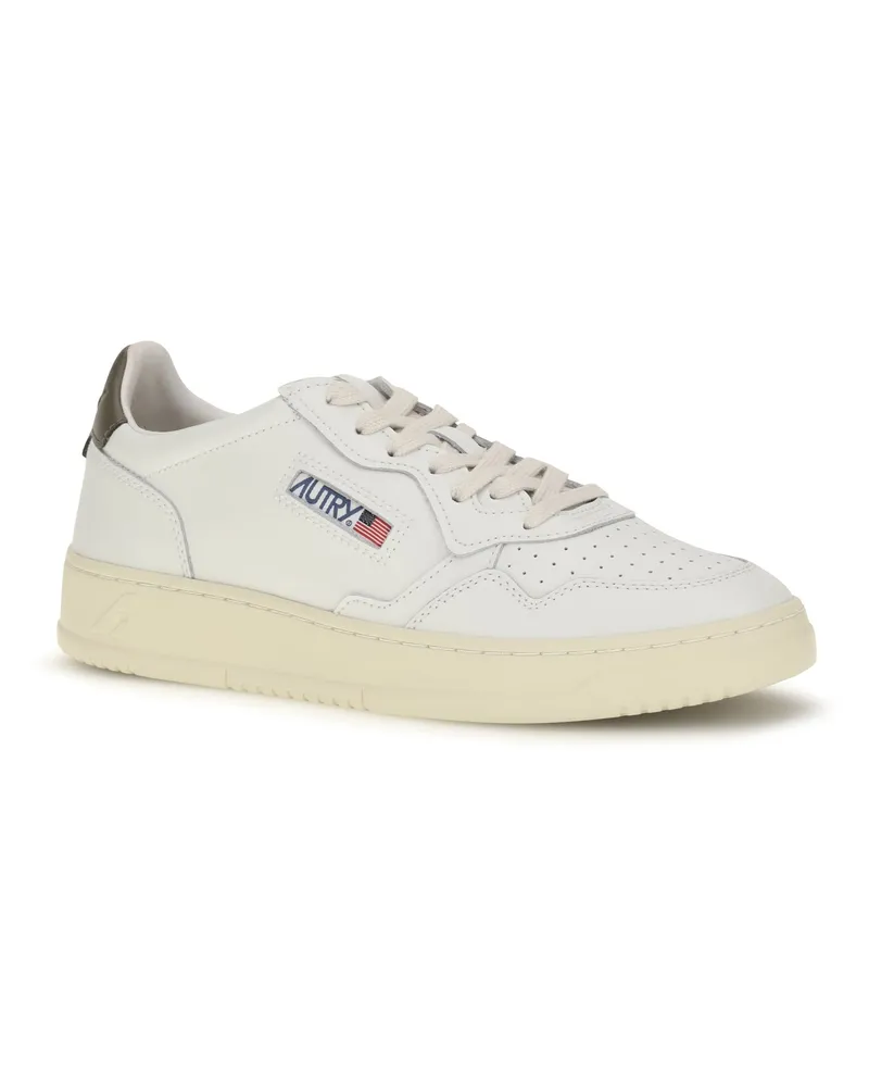 AUTRY Men's Medalist Low Sneakers Wht-Choco Wht/choco White