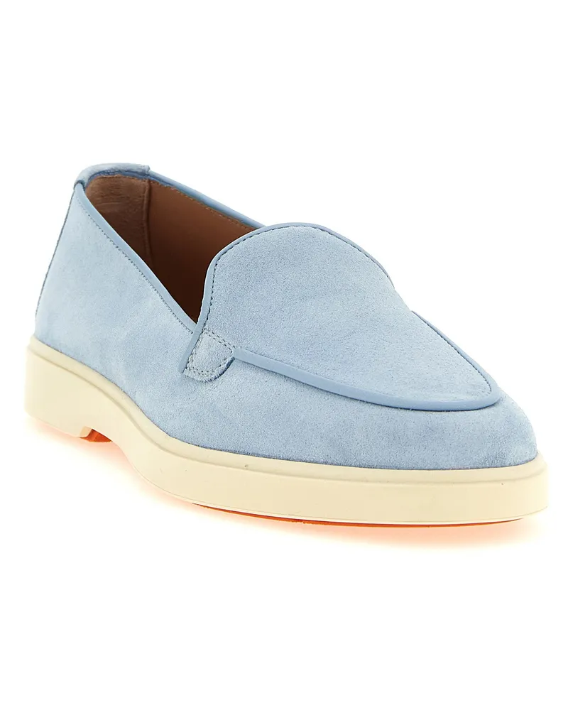 Santoni Debora Loafer — Light Blue Light