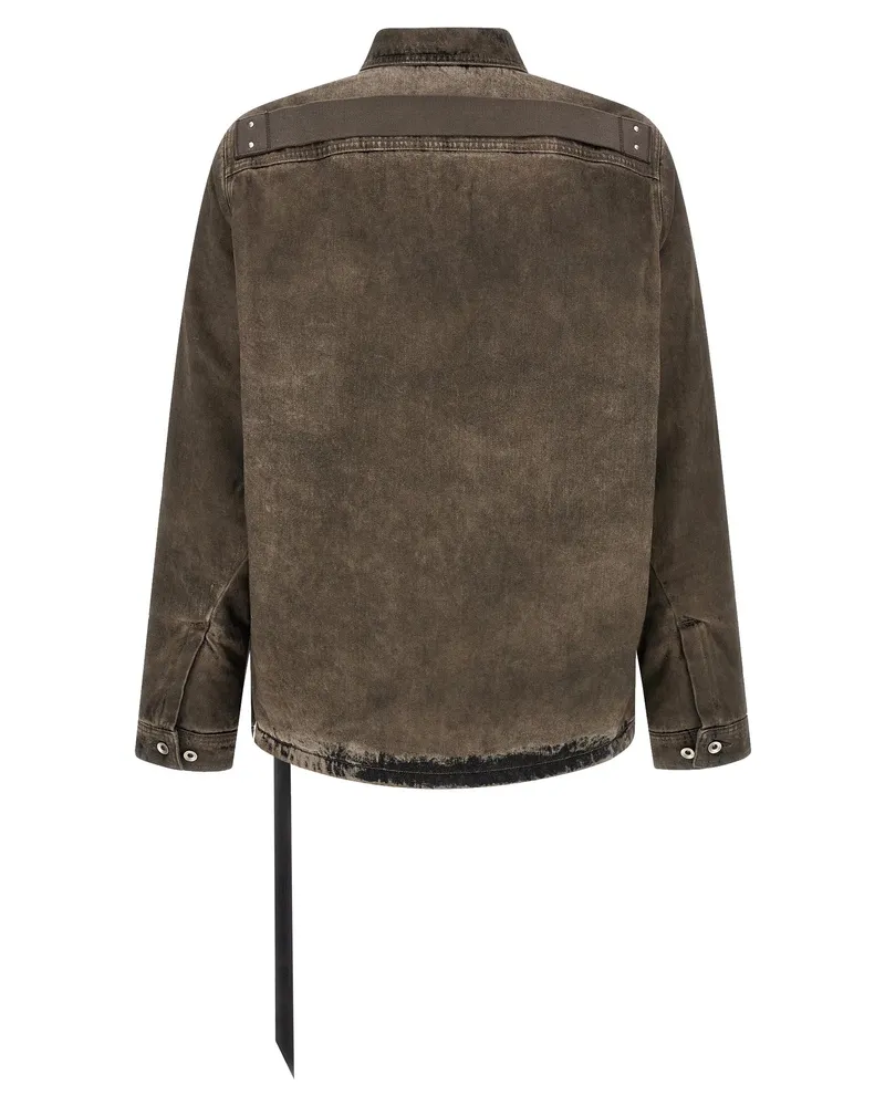 DRKSHDW by Rick Owens Brad Jacket — Brown Brown