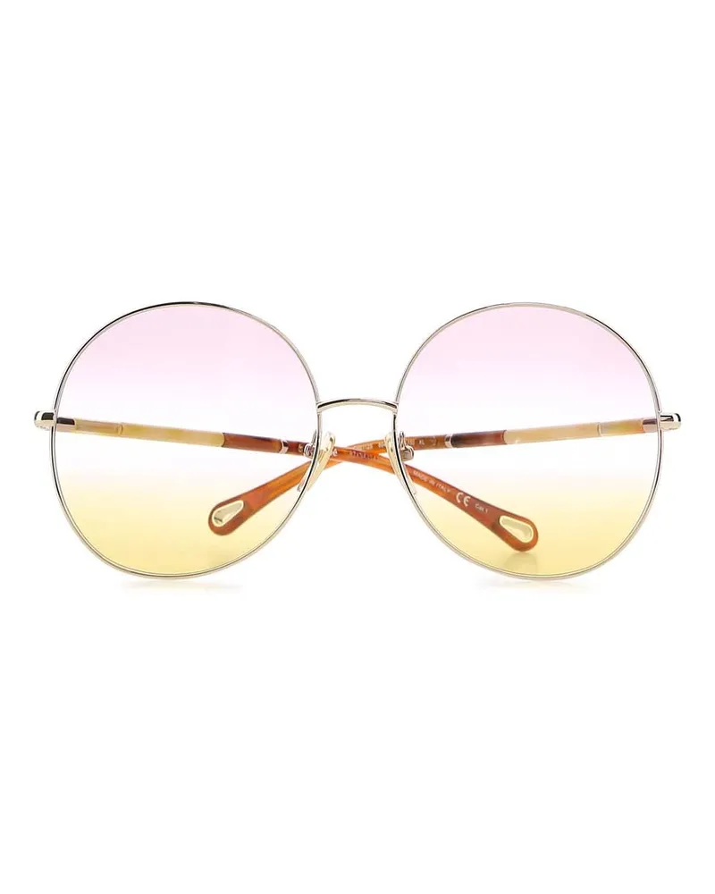Chloé Ch0112s 004 Occhiali Da Sole Sunglasses Gold