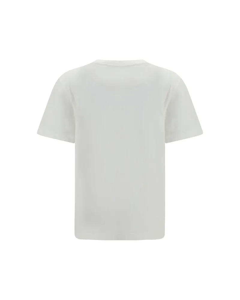 Alexander McQueen Embroidered Logo Cotton T-Shirt — White White