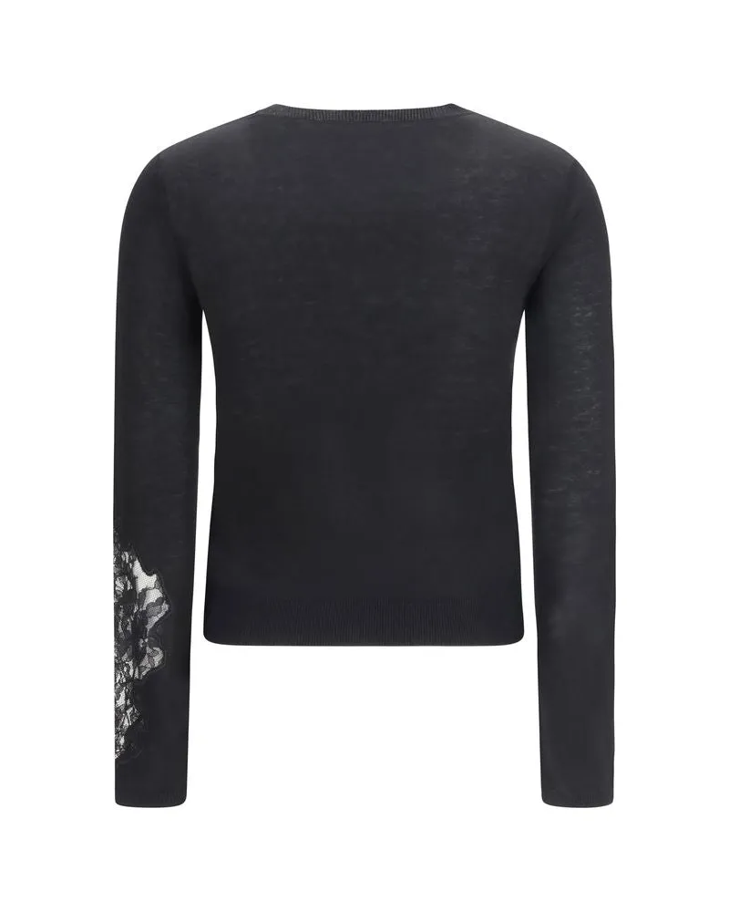 Max Mara Women's Black Silk Sweatshirt Clothing Black