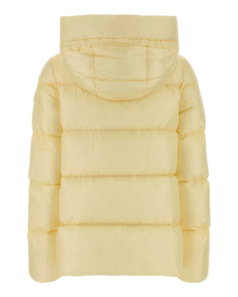Moncler Women's Pastel Yellow Nylon Serittes Down Jacket 10w Giubbini Yellow