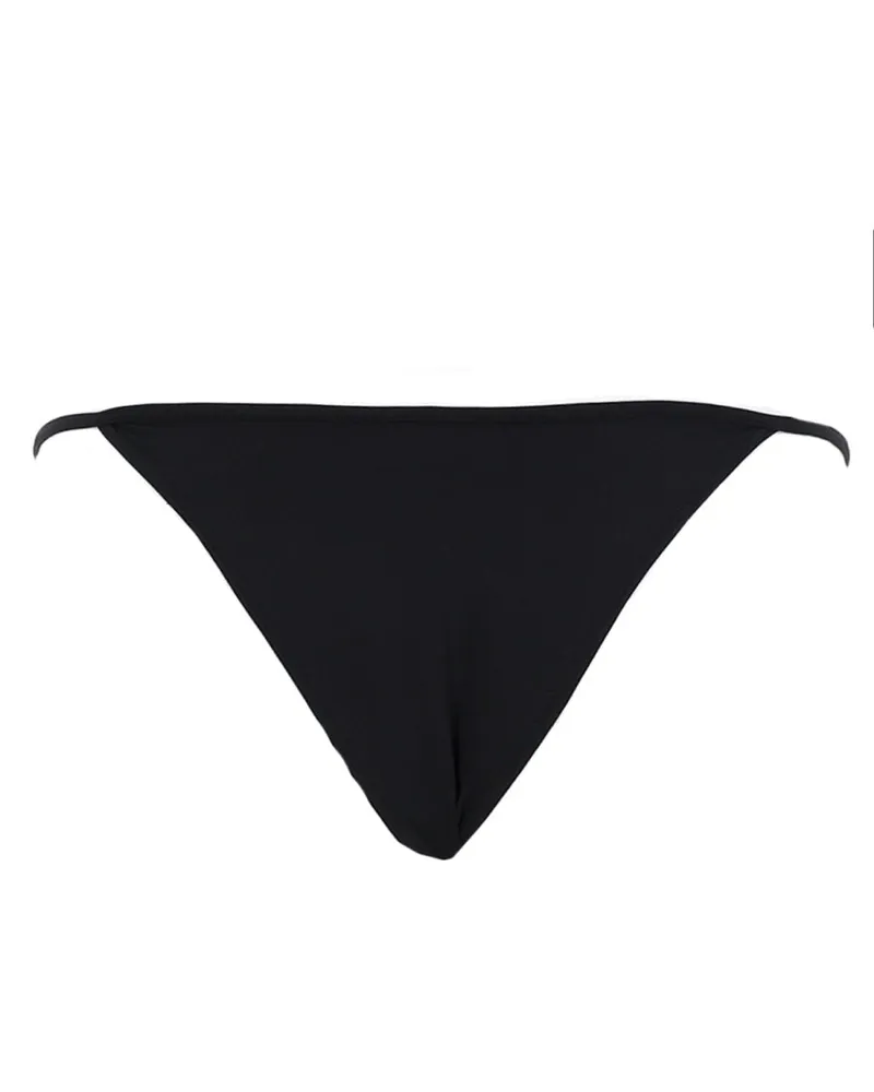 Diesel Stretch Polyamide Bikini Bottoms — Black Black