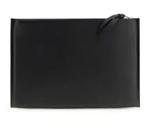 Men's Large Antigona Stamped Clutch Bag Black Calf Leather Bos Taurus Beauty Cases
