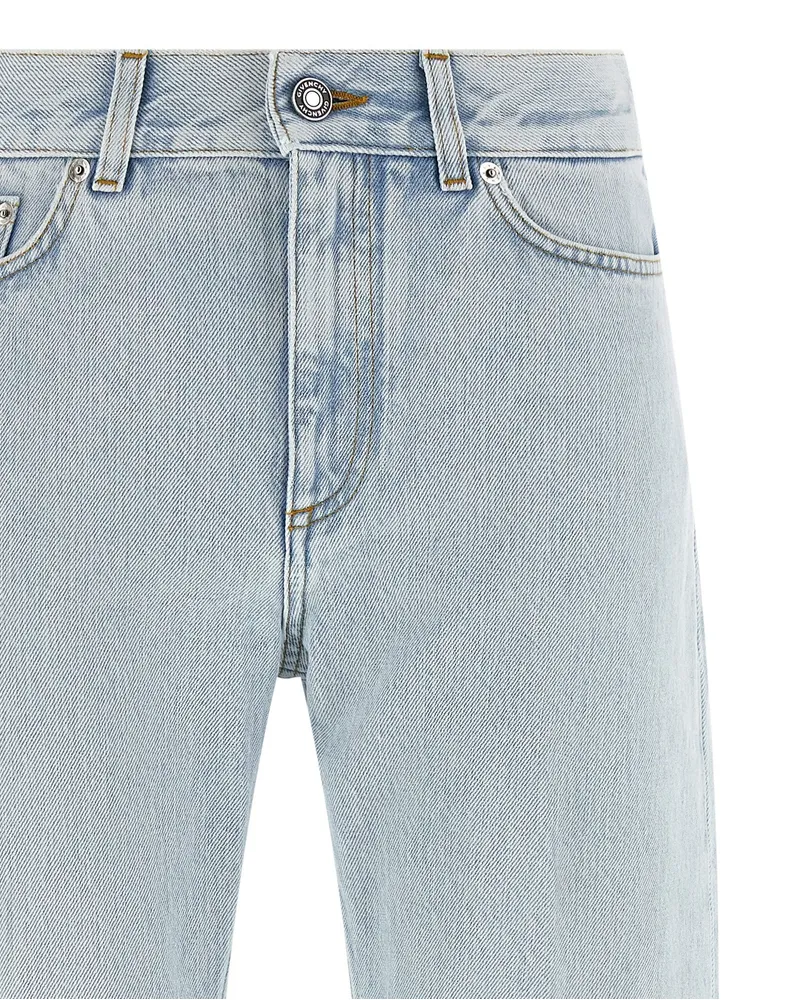 Givenchy Women's Blue Cotton Straight-Leg Jeans Clothing Blue