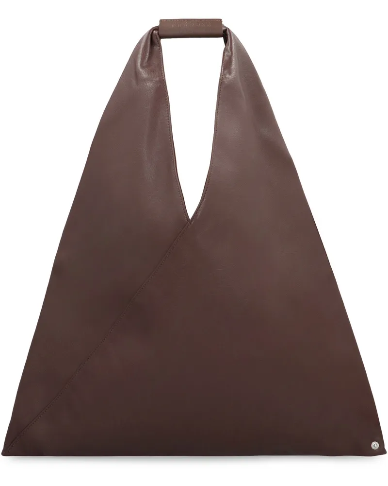 Maison Margiela Women's Handbag Eco-Leather Cocoa Brown Polyurethane Handbags Hand Bags Brown