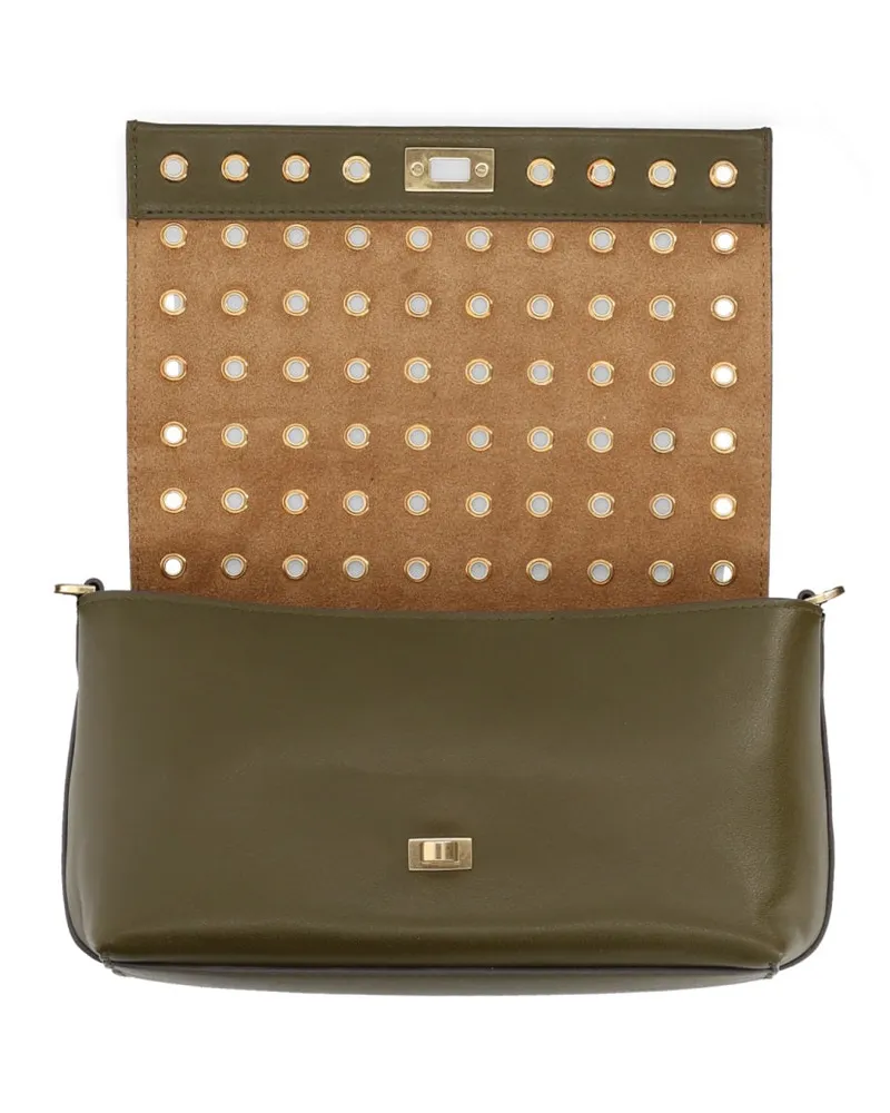 Anya Hindmarch Women's Mortimer Leather Shoulder Bag Green Cow Green