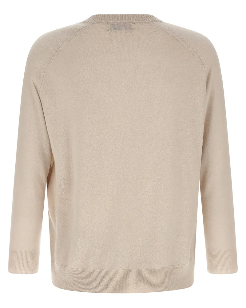 Ballantyne Diamond Sweater — Beige Beige