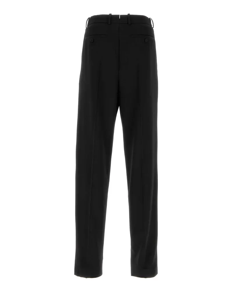 Saint Laurent Men's Black Wool Pant Nero Exterior: Pantaloni Black