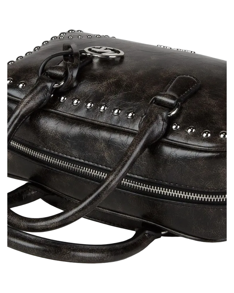 Michael Kors Women's Satchel Black Polyurethane Polyester Satchel-bags Black