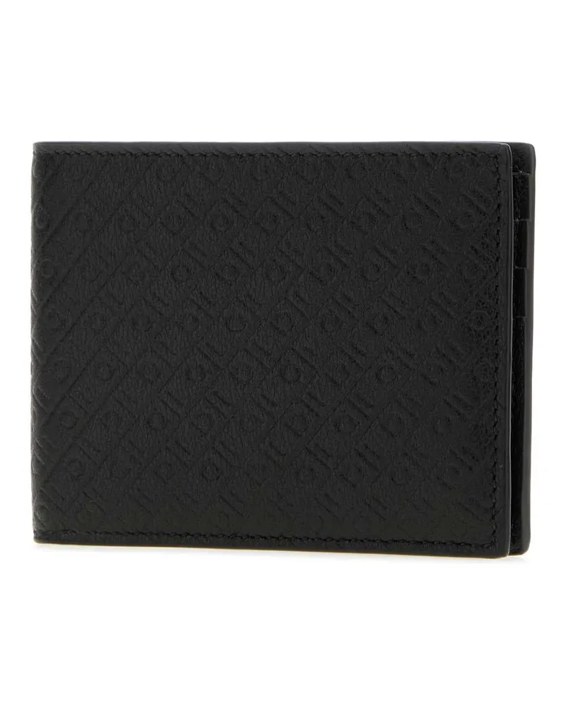 Ferragamo Men's Black Leather Wallet Neroneronero Exterior: Portafogli Black