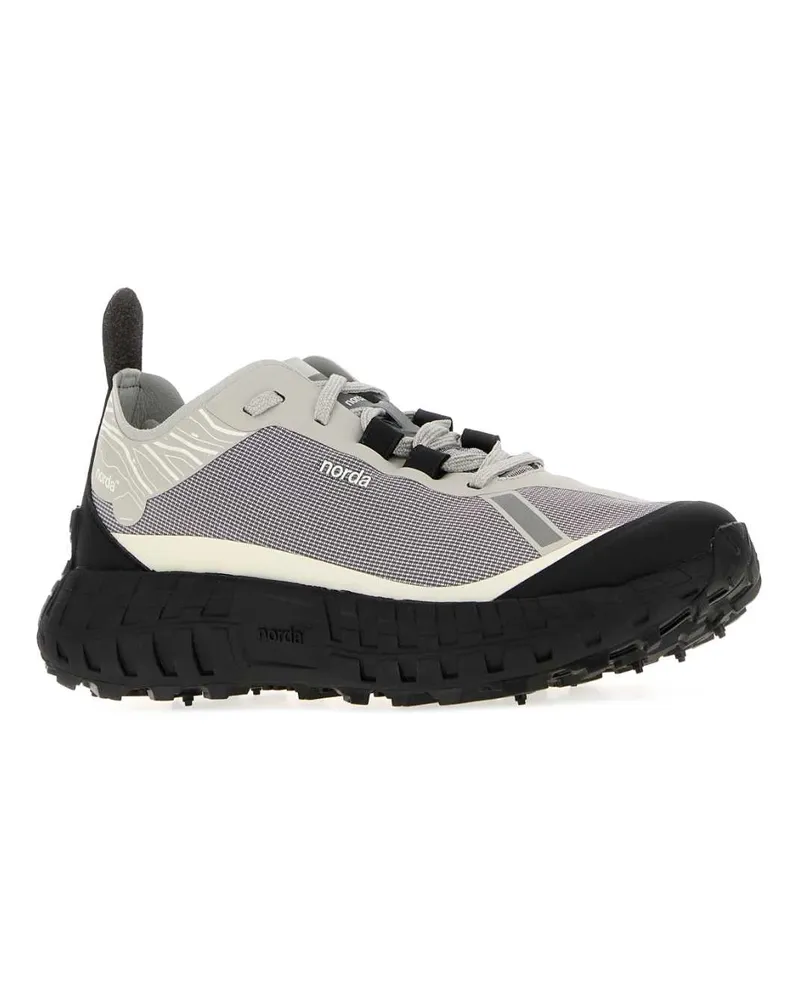 Norda Canvas and Mesh Sneaker — Gray Gray