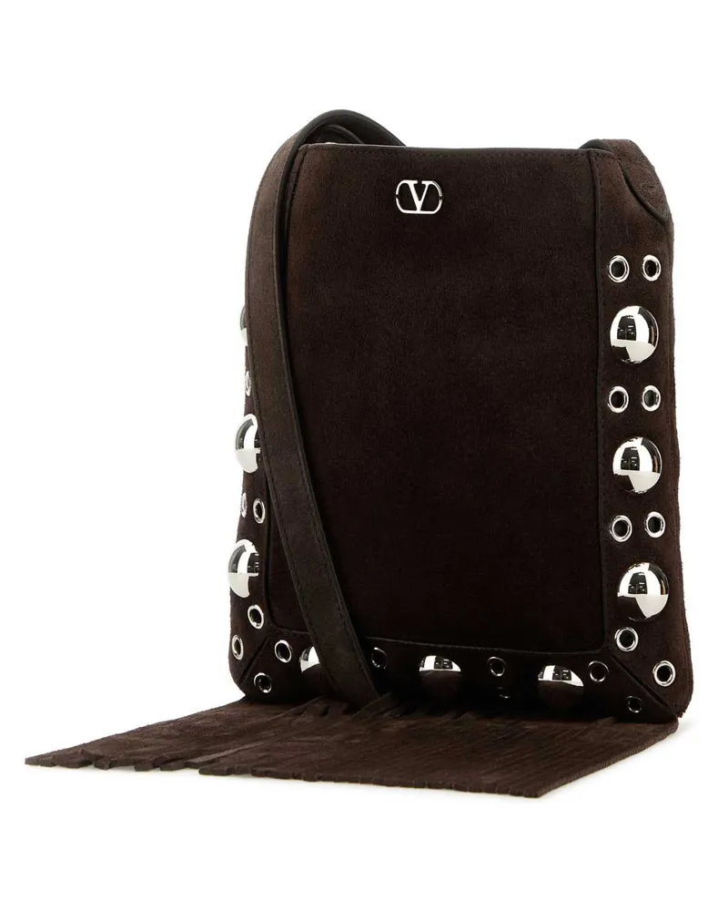 Valentino Garavani Cross Crossbody Bag — Brown Brown