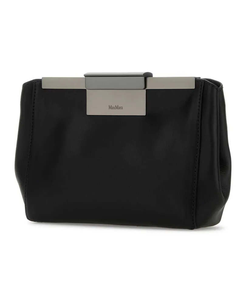 Max Mara Women's Black Leather Belt Bag Nero Marsupi Black