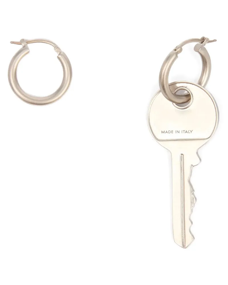Maison Margiela Women's Silver Brass Earrings Silver