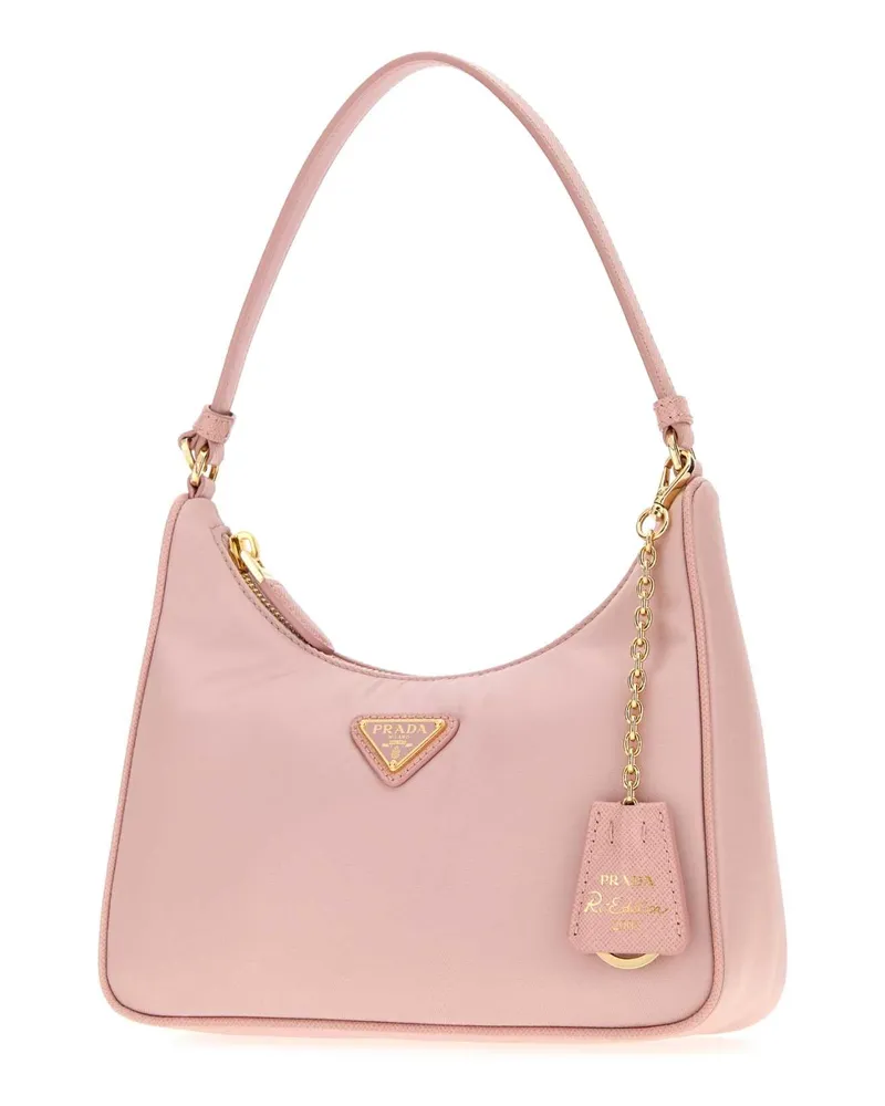 Prada Women's Pink Re-Nylon  Re-Edition 2005 Shoulder Bag Pesco 1 + Oro Beauty Perfumes Pink
