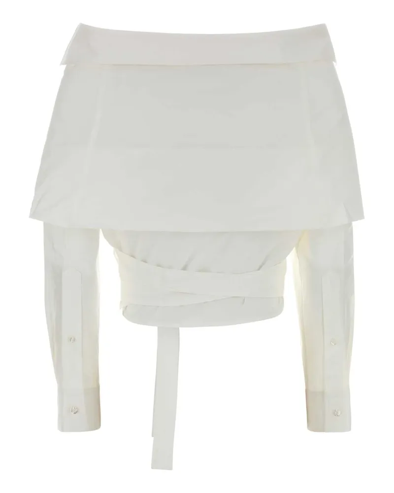 Balenciaga White Exterior: Cotton T-Shirt T-shirts And Polos White