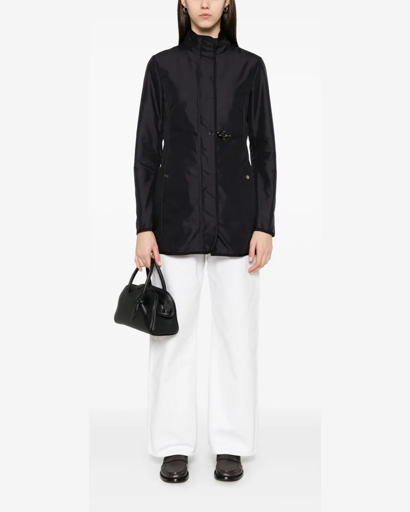 Fay Car Coat — Black Black