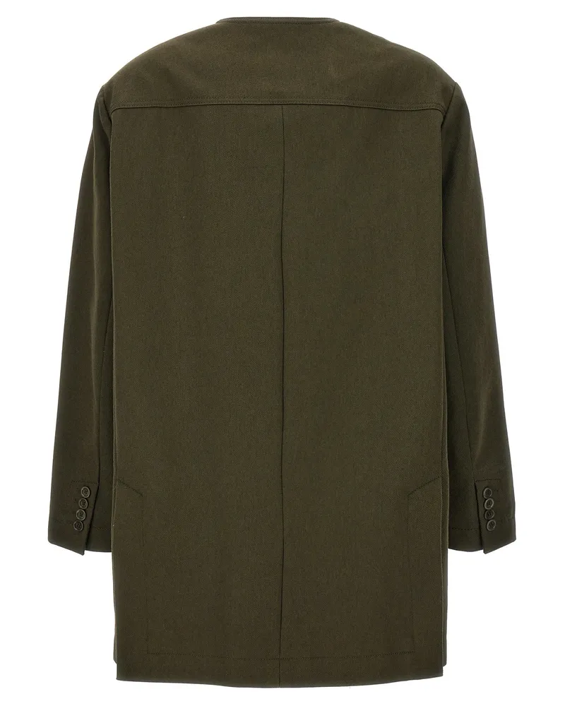 Max Mara Recital Midi Coat — Olive Olive