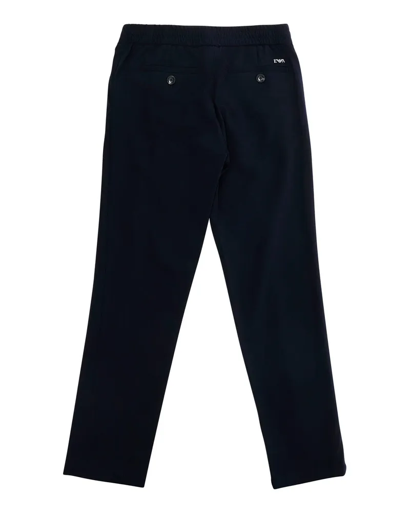 Emporio Armani Boys Trousers Blue Viscose Blend Blue