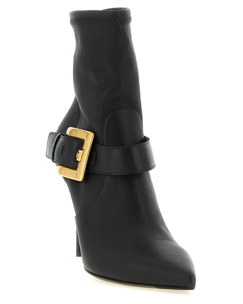 Balmain Anthem Ankle Boot — Black Black