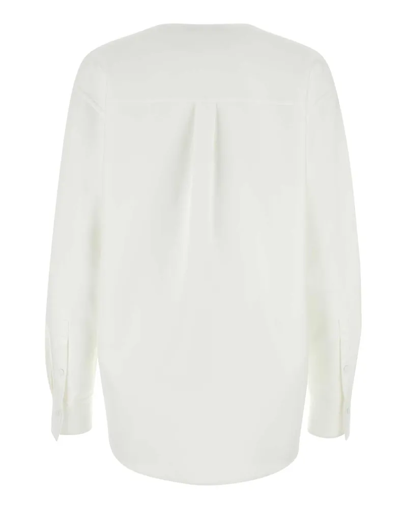 Valentino Garavani Bianco Exterior: Cotton Nylon Maglie Sweater White