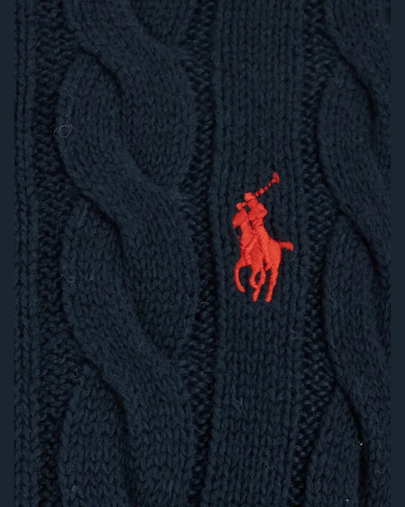 Ralph Lauren Men's Crewneck Sweater With Pony Embroidery, Blue Cotton Tops Top Blue