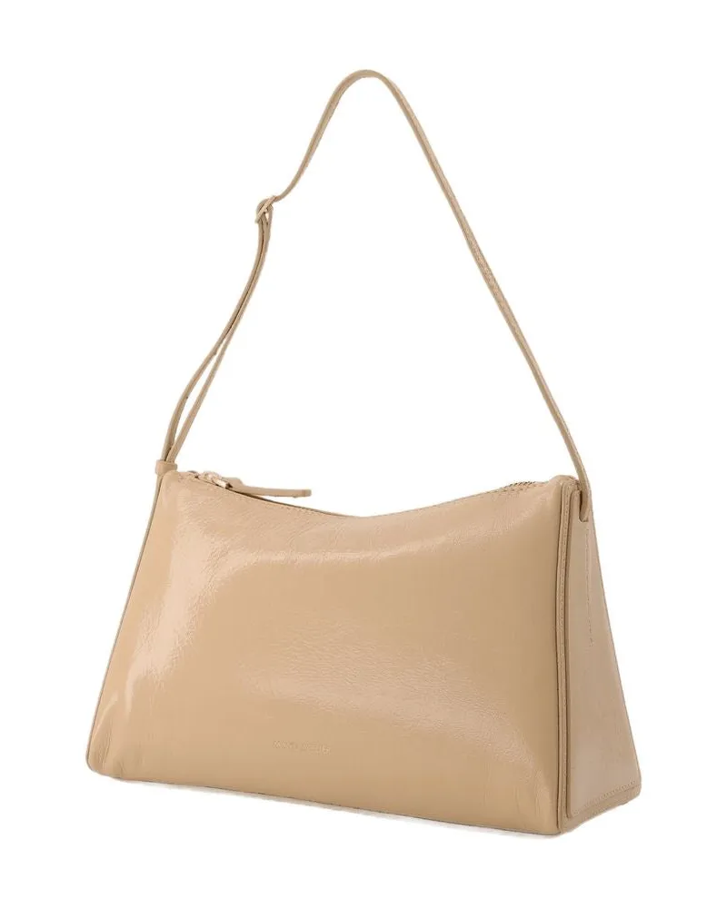 Manu Atelier Women's Prism Shoulder Bag Beige Leather Beige