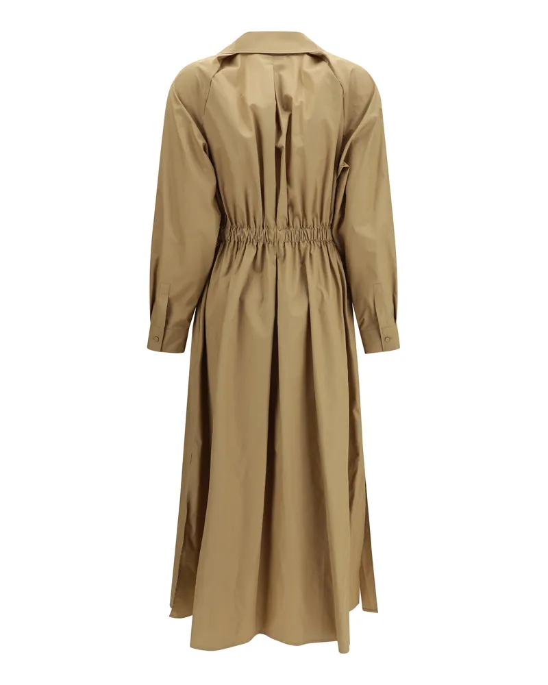 Max Mara Women's Midi Dress Pedaggi Desert Cotton Beige