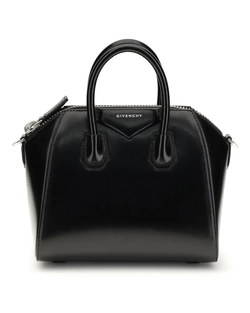 Givenchy Women's Handbag Antigona Mini Box Leather Black Calf Handbags Hand Bags Black