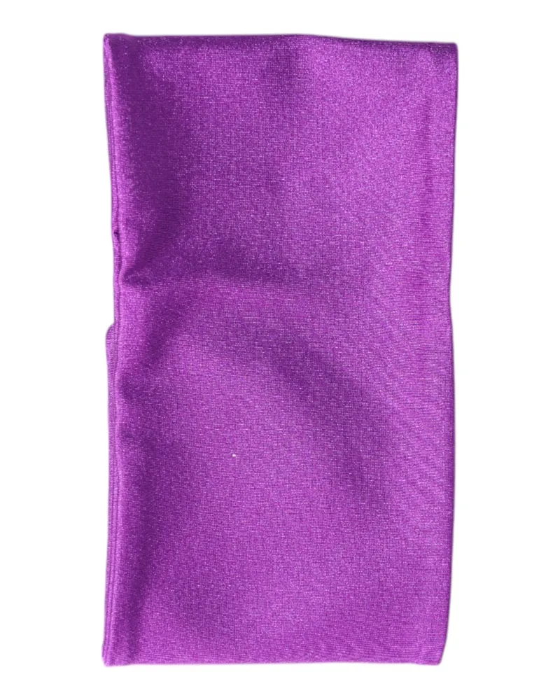 Dolce & Gabbana Purple Nylon Stretch Women Neck Warmer Scarf Elastane Purple