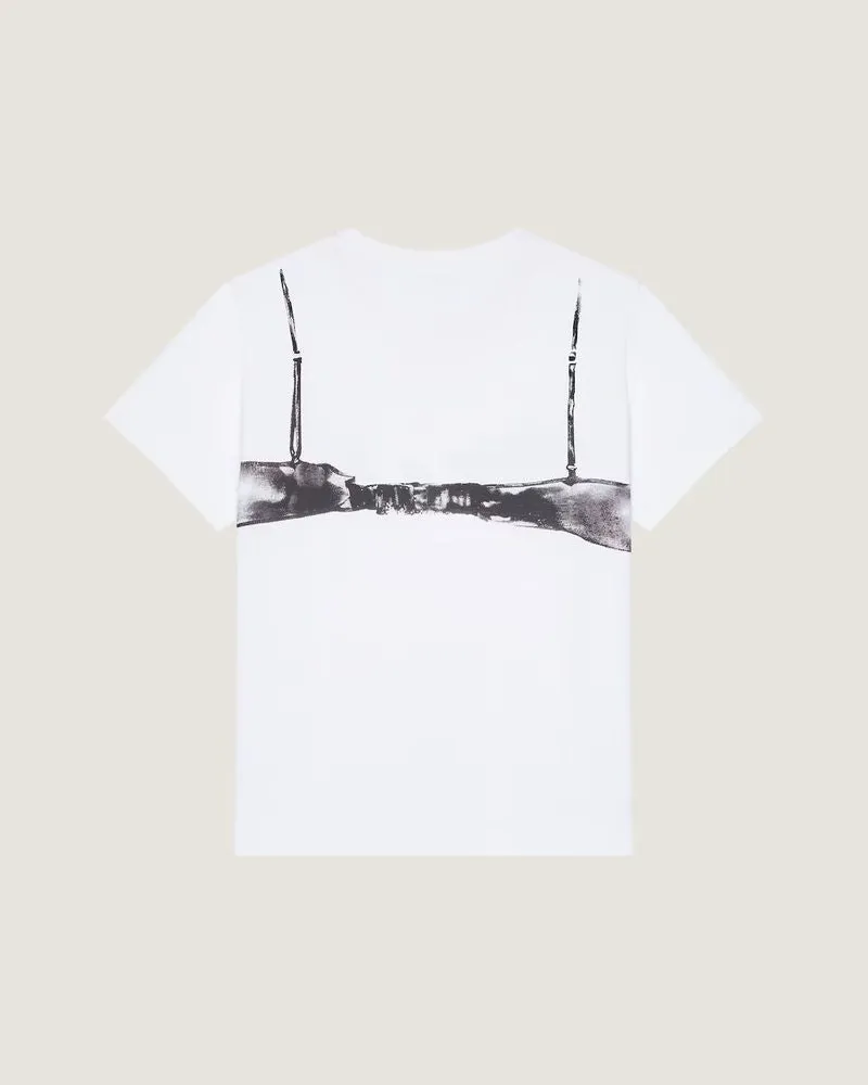 Givenchy Bra-Print Graphic T-Shirt — White White
