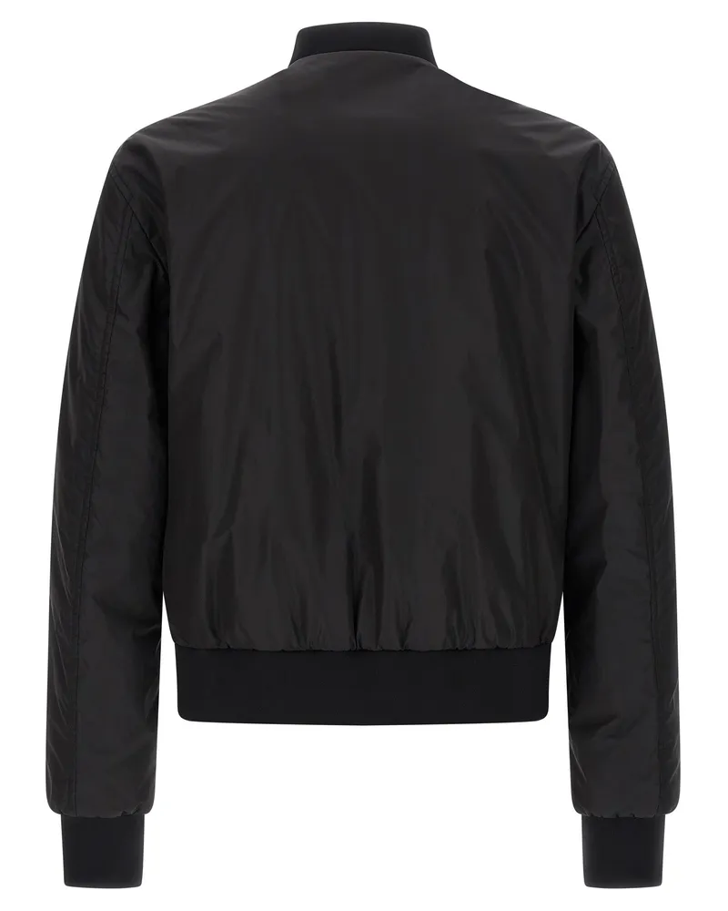 Dolce & Gabbana Men's Black Polyamide Bomber Clothing Black