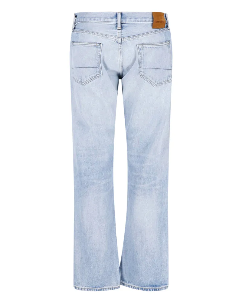 Tom Ford Men's Jeans Light Blue Cotton Blue