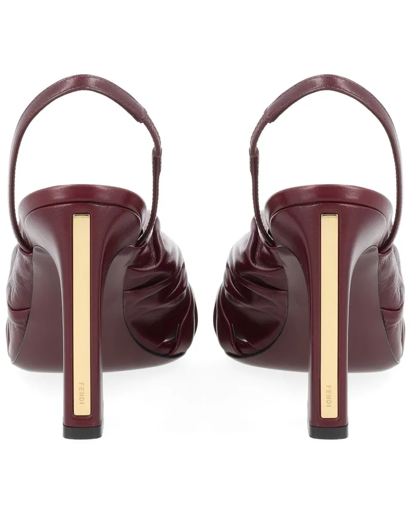 Fendi Arco Slingback Pump — Bordeaux Bordeaux