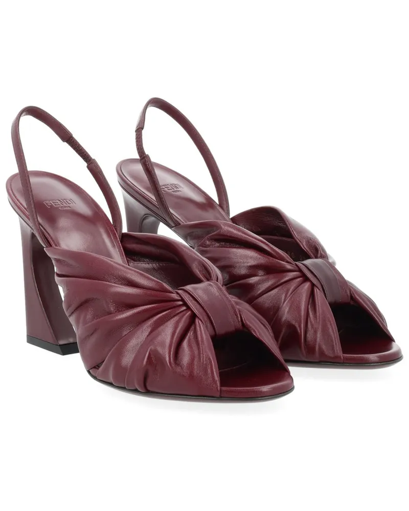 Fendi Arco Slingback Pump — Bordeaux Bordeaux